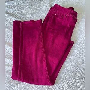 White House Black Market Fuchsia Skinny Jeans